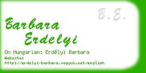 barbara erdelyi business card